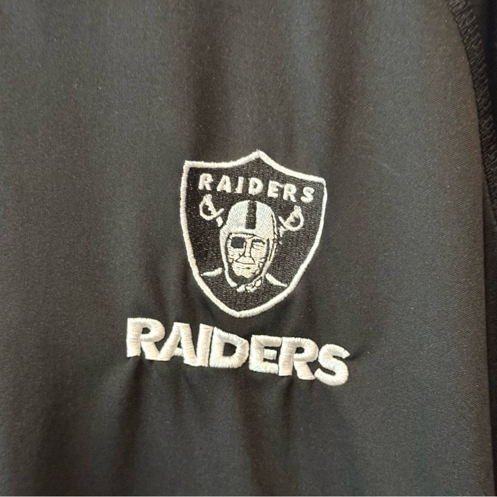 Las Vegas Raiders men’s black 1/4 zip long sleeve shirt size XL - Picture 4 of 5